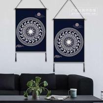 Guangxi Zhuang Characteristic Office Meeting UGL Meeting Room Folk Bronze Drum Cloth Painting National Suzhou Style Wall Decoration Announcement Art Hanging