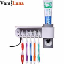 UV Toothbrush Holder Toothpaste Dispenser 5 Toothbrush St
