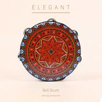 Childrens 8-inch tambourine kindergarten Dunhuang Feitian Xinjiang dance Uighur hand drum dance props Orff musical instrument