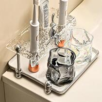 New toothbrush rack for home bathroom toothbrushing light luxury style mouthwash cup bathroom toothbrush storage set