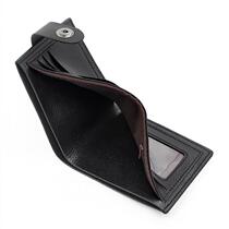 Mens Wallet Short PU Fashion Animal Print Large Capacity Short Wallet Magnetic Buckle Tri-fold Bag Thin Coin Purse Card Holder