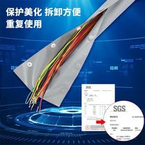 703 button type end with wire wrapped protective wire cover cloth cable wire tube button electric snap weak current roll type cabinet