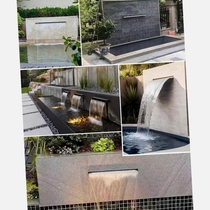 Waterfall outlet stainless steel factory store sink courtyard indoor dedicated