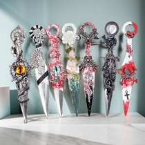 Hand-made half-edged kunai knife hand-made lightweight emerging trend decorative props collection appreciation and gifts