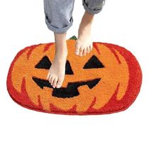 Welcome Door Mat Autumn Thanksgiving Day Pumpkin Harvest
