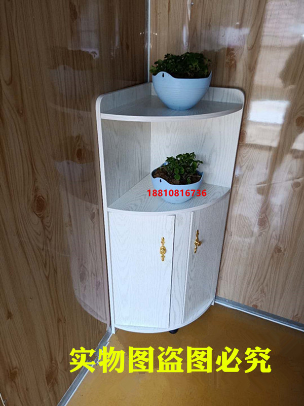 tủ góc tủ tam giác tủ phòng ngủ tủ góc tủ bên nhà hàng ghế sofa góc tủ cong chỗ ngồi với cửa ra vào - Buồng tủ sách đẹp