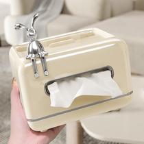 Tissue box high-end light luxury cream style good-looking creative dining table coffee table multi-function remote control storage tissue box