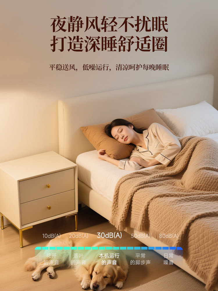 Hp Lighting Invisible Fan Light High-End Vintage Walnut Color Dining Room Bedroom Light Living Room Ceiling Fan Ceiling Light