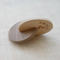 SMTKID newborn baby 0-1 years old molars 6 months toy Montessori hand-to-hand tray solid wood soothing and chewing fun