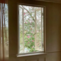 Iron aluminum alloy French retro casement window old steel window French cream style bedroom window French glass casement window