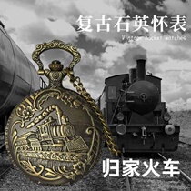 European retro pocket watch womens exquisite mini flip design necklace literary and artistic temperament student ins style summer versatile