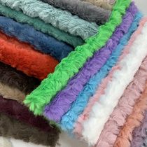 25x45cm Embossed Microfiber Plush Faux Fur Furry Fabric Soft
