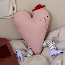 Danish ferm LIVING cartoon decorative cushions embroidered pillows cute and playful Nordic style