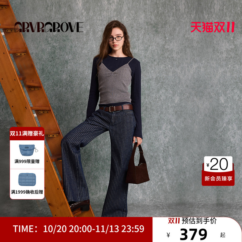 Grvr Grove Official Flagship Store 26Fw New Autumn Style Sleeveless Knitwear Camisole Gf26Knc62 Grvr Grove Official Flagship Store 26Fw New Autumn Style Sleeveless Knitwear Camisole Gf26Knc62