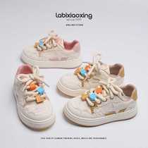 Girls sneakers kids shoes childrens white shoes trendy baby shoes 2024 autumn new style