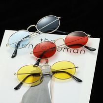 Cute Sexy Small Frame Retro Oval Sunglasses Vintage Goggle E