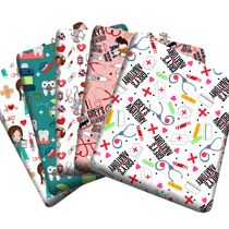 50x145cm Health Tooth Nurses Cotton Fabric Cloth Sewing Quil