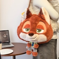 Genuine Zootopia peripheral Judy Nick crossbody bag large capacity plush bag doll shoulder bag for women