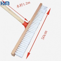 Factory direct sales long-handled floor tile cement brush cleaning brush to remove rust oil moss and hard bristle brush