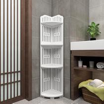 Bathroom storage rack floor-mounted bathroom corner storage rack tripod bath toilet multi-layer shelf