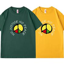 Michael Jackson Anti-War Love NO WAR World Peace Day No War Protect the Earth Short Sleeve T-shirt