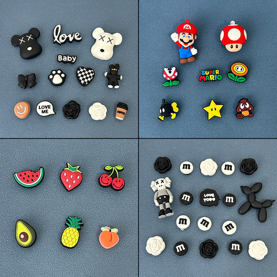 Crocs-Compatible Shoe Accessories, Shoe Charms, Decorative Shoe Buckles, DIY Accessories, 3D Buckles, High-End Feel, Unisex