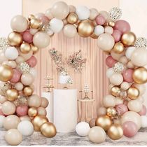 Tender Pink Gold Balloon Garland Arch Kit Wedding Birthday P
