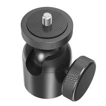 Strong cast aluminum alloy gimbal 1 4 screw holes 3 8 rotating live broadcast 360 degree projector camera bracket with