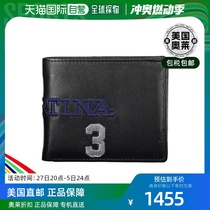 La Martina Mens Genuine Leather Wallet - Black (American Outlet) Straight Hair
