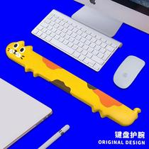 Cute Cat Memory Foam Keyboard Pad Hand Rest Silicone Wrist Mouse Pad Womens Extra Large E-Sports Desktop Office Wrist Pad