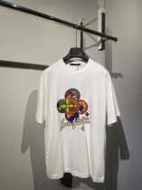 24s new fashion tops versatile couples loose casual short-sleeved T-shirts with letter printing simple half-sleeves for men and women