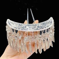 New Miao headdress ethnic minority short tassel hairpin Dong hairpin super fairy costume Hanfu hairpin for women