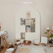 Semicircular ins felt board photo wall wall decoration cork board display board cork wall panel background wall cultural wall