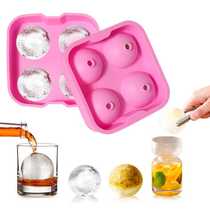 4-ball ice tray cartoon silicone quick-frozen ice cube mold ice maker whiskey ice ball box ice tray ice making mold
