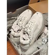 Hong Kong style Paris dad shoes for men ins trend super popular for couples versatile thick soles heightening new casual shoes autumn