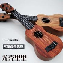 Childrens guitar beginners guitar playable guitar (free string picking piece) ukulele musical instrument toy