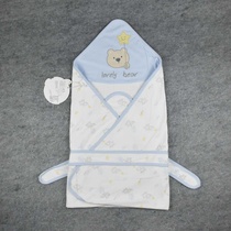 Spring and Autumn newborn double-layer quilt cotton wool cartoon embroidery baby thin quilt baby quilt 90*90cm