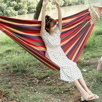 New hammock canvas outdoor swing outdoor anti-rollover adult double hanging chair dormitory indoor camping children