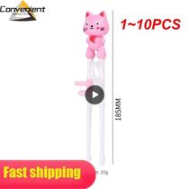 1~10PCS Cartoon Children Eat Training Chopsticks Baby Learni