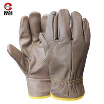 Thick leather electric full XEJ welding gloves