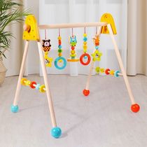 Wooden mens and womens bed bells comfort toys ornaments beaded rings toddler hand and foot training fitness equipment clothes racks