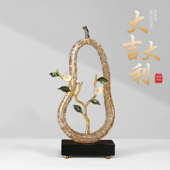 Magnolia Pear Wood Decorative Ornaments Are Light Luxury and High-End, Suitable for Living Room, Wine Cabinet, Tv Cabinet, Entrance Hall, and Entrance Door, with a Grand and Sophisticated Feel