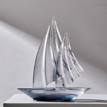 Smooth Sailing Sailboat Ornament, Office Desktop, High-End Feel, Tv Cabinet, Wine Cabinet Decoration, Light Luxury, High-End Living Room
