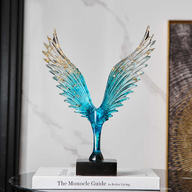 Big Eagle Spreading Its Wings Ornament, Light Luxury High-End Living Room Wine Cabinet Decoration, Tv Cabinet, Modern Minimalist Office Display Cabinet