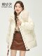 Flying in the Snow Down Jacket Women's Winter Jacket 2025 Winter New Style Korean Fashion Fur Collar Hooded Red Bread Jacket