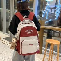 Korean version of campus schoolbag female college student large capacity high school student travel backpack junior high school student girl computer backpack