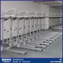 Manual lifting two-layer bicycle rack direct pressure three-dimensional parking bicycle rack double-layer bicycle parking rack