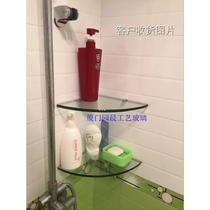 Kitchen tempered glass partitions bathroom shelves bathroom niche storage shelves can be customized