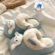 Cute Cartoon My Melody Waterproof Cotton Slippers for Women 2025 Autumn and Winter New Style Outdoor Thick-Soled Home Warm Closed-Toe Slippers