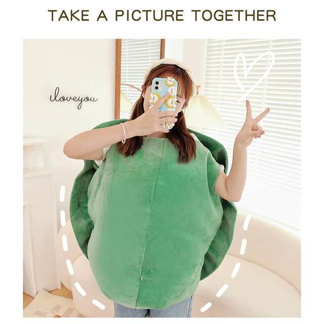 Zhao Lusi's Same Style Internet Celebrity Doll Big Turtle Shell Sleeping Bag, Wearable Pillow for Adults and Children, Lazy Sleeping Pillow